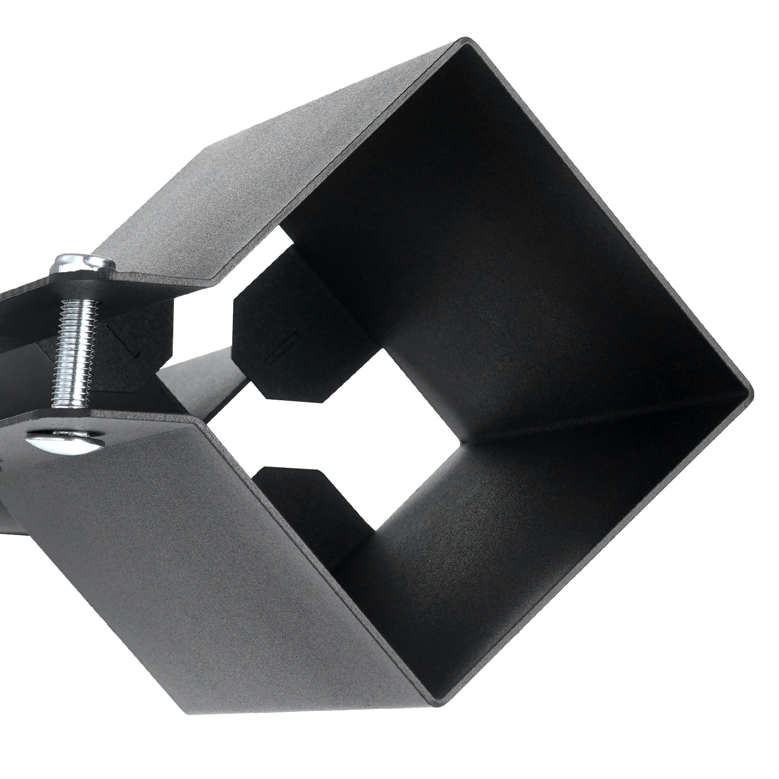 Fence Post Anchor Ground Spike, Black Metal Stake For Garden_voghion.com